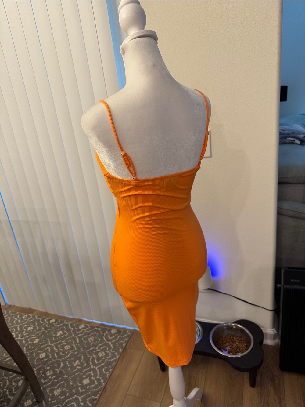 Princess Polly Marissa Orange Cutout Mini Dress - Picture 8 of 9